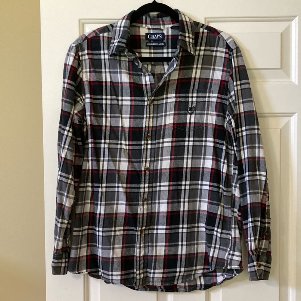 Chaps brushed flannel size M